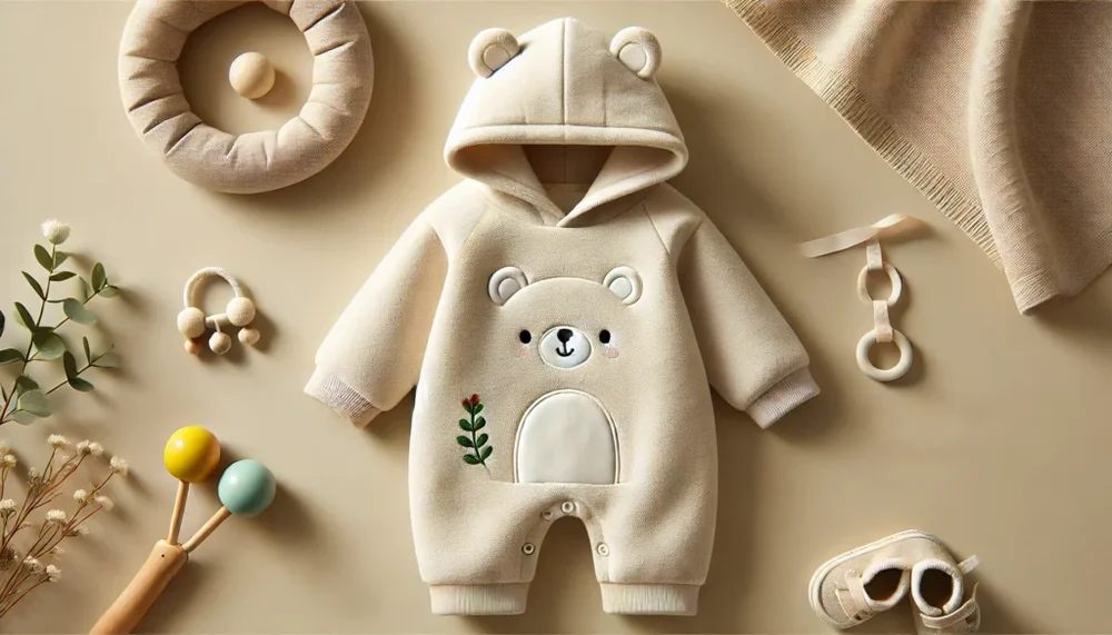 RS 149 Bear Design Long-Sleeve Baby Jumpsuit: A Detailed Guide by TheSpark Shop